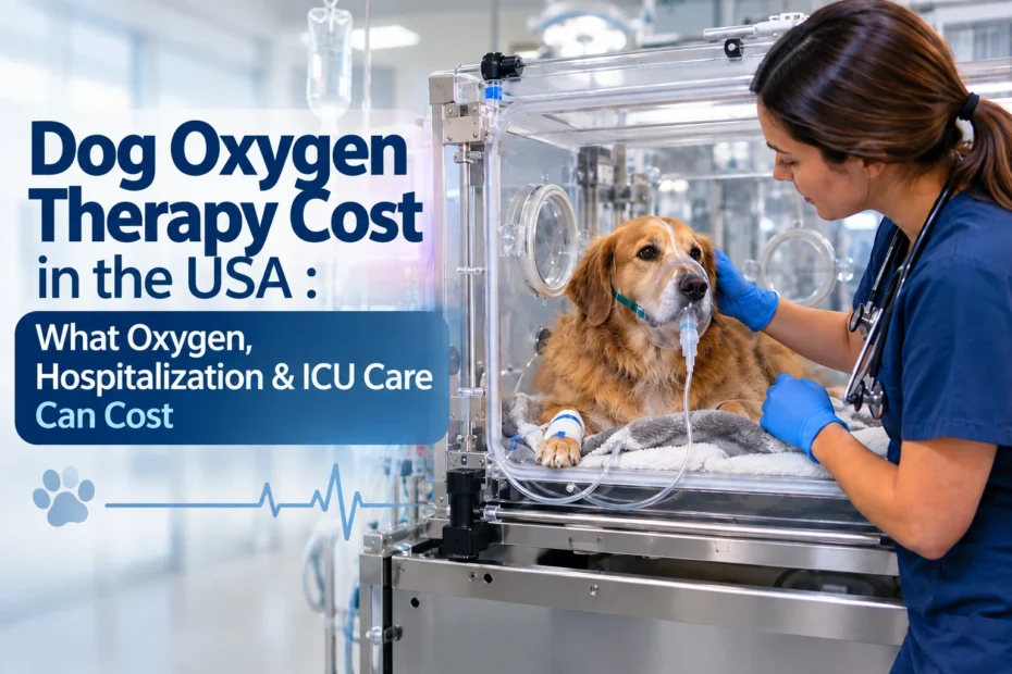 Dog Oxygen Therapy Cost in the USA at a veterinary hospital