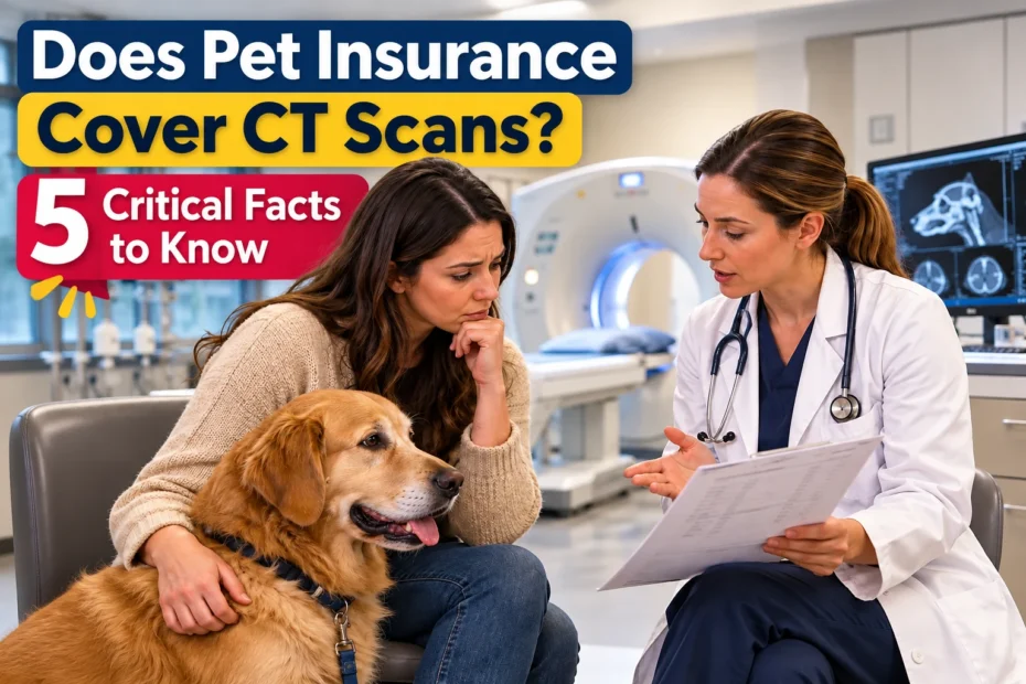 Does pet insurance cover CT scans? A dog owner discusses CT scan coverage with a veterinarian.